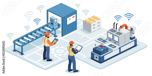 Businessman with laptop and graph icons illustrating a connected network concept