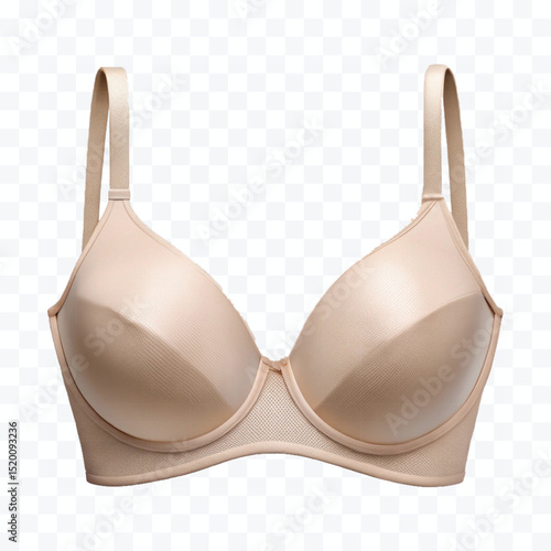 realistic beautiful cotton bra in different color style isolated on transparent background