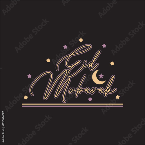 Eid Mubarak Invitation greetings wish card level Deign  