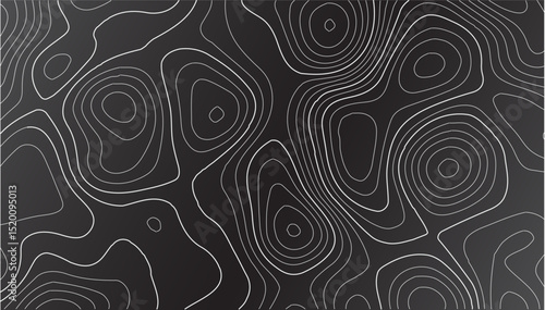 Topography map background in vintage expedition style featuring hand-drawn contour lines, detailed terrain elevation, retro geographic grid perfect for wilderness, hiking, and outdoor themed designs.