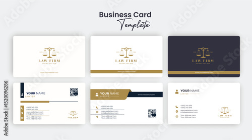 Creative and modern lawyer, Attorney, Legal Consultant business card collection vector template