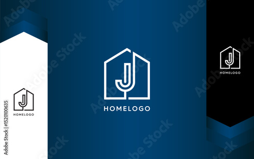 Letter J Home and Building Logo