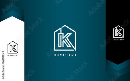 Letter K Home and Building Logo