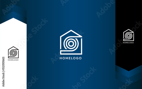 Letter O Home and Building Logo