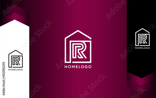 Letter R Home and Building Logo