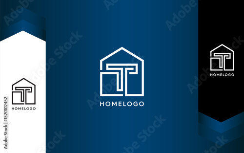 Letter T Home and Building Logo
