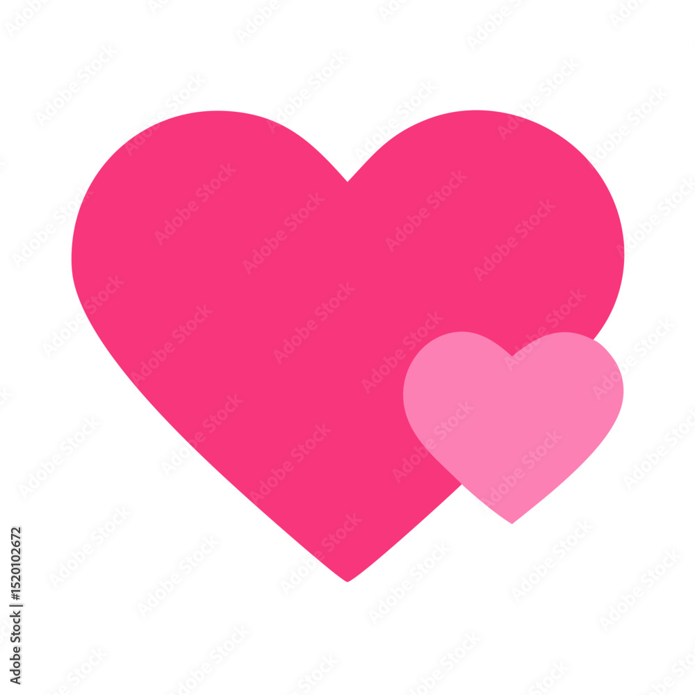 Vibrant Pink Heart Shape Symbolizing Love and Affection in a Playful Design Vibrant Pink Heart Shape Symbolizing Love and Affection in a Playful Design