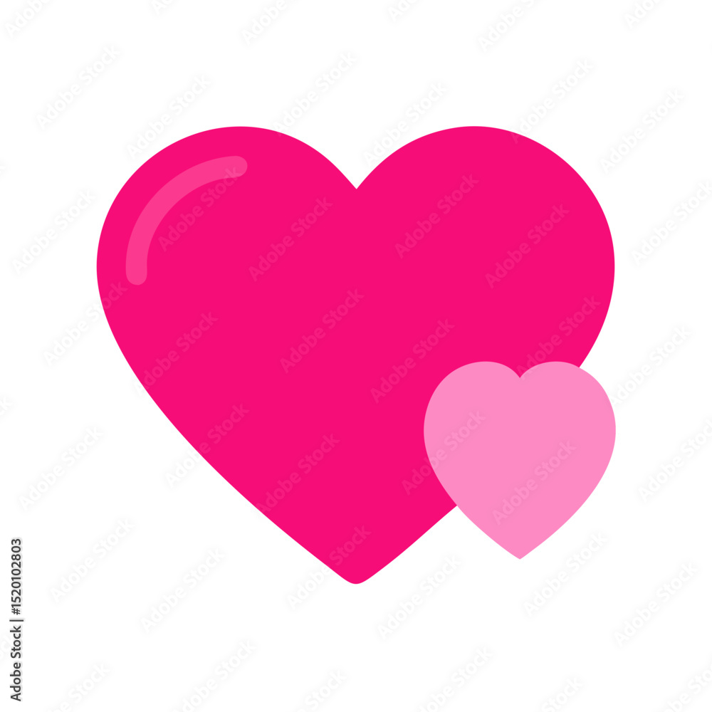Vibrant Pink Heart Shape Symbolizing Love and Affection in a Playful Design Vibrant Pink Heart Shape Symbolizing Love and Affection in a Playful Design
