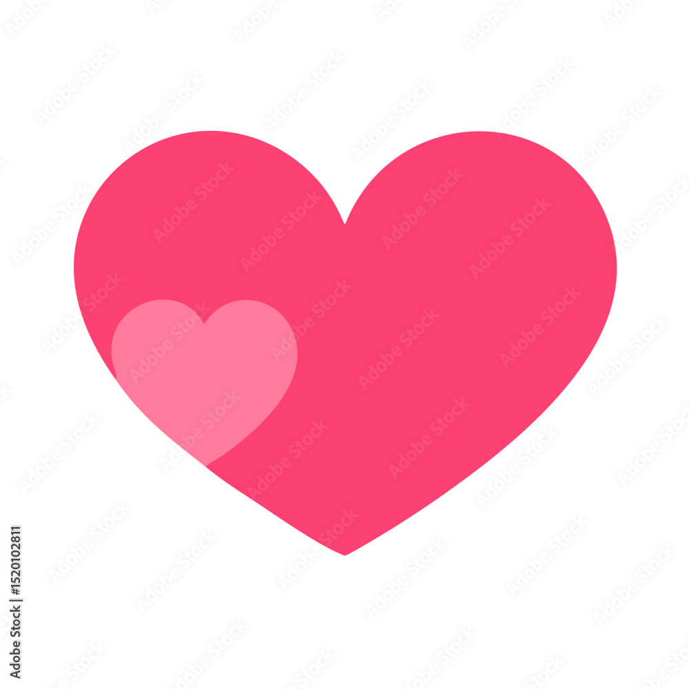 Vibrant Pink Heart Shape Symbolizing Love and Affection in a Playful Design Vibrant Pink Heart Shape Symbolizing Love and Affection in a Playful Design