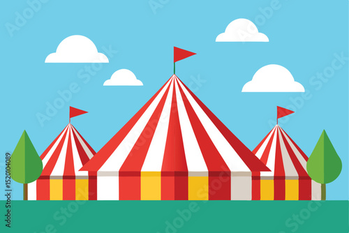 circus tent vector illustration