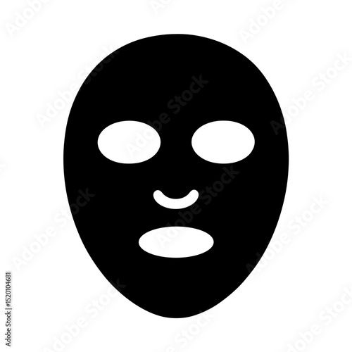 Facial sheet mask icon