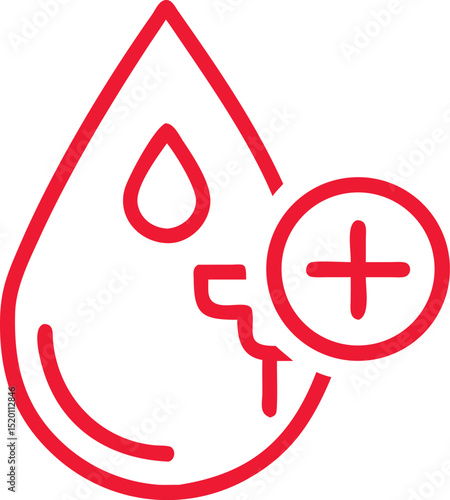Diabetes Management Icon Set with Blood Drop Syringe Pills and Medical Symbols for Healthcare and Treatment Designs