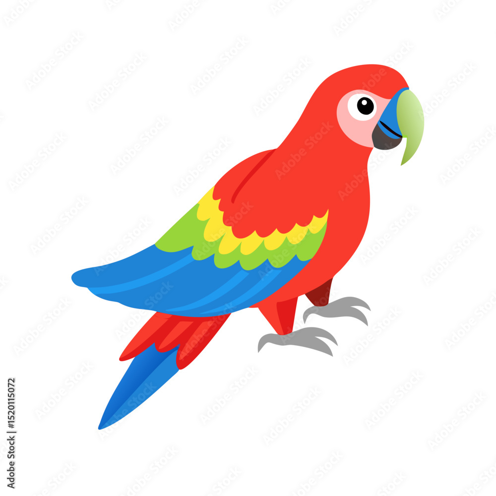 Fototapeta premium Parrot: The Colorful Birds of the Tropics