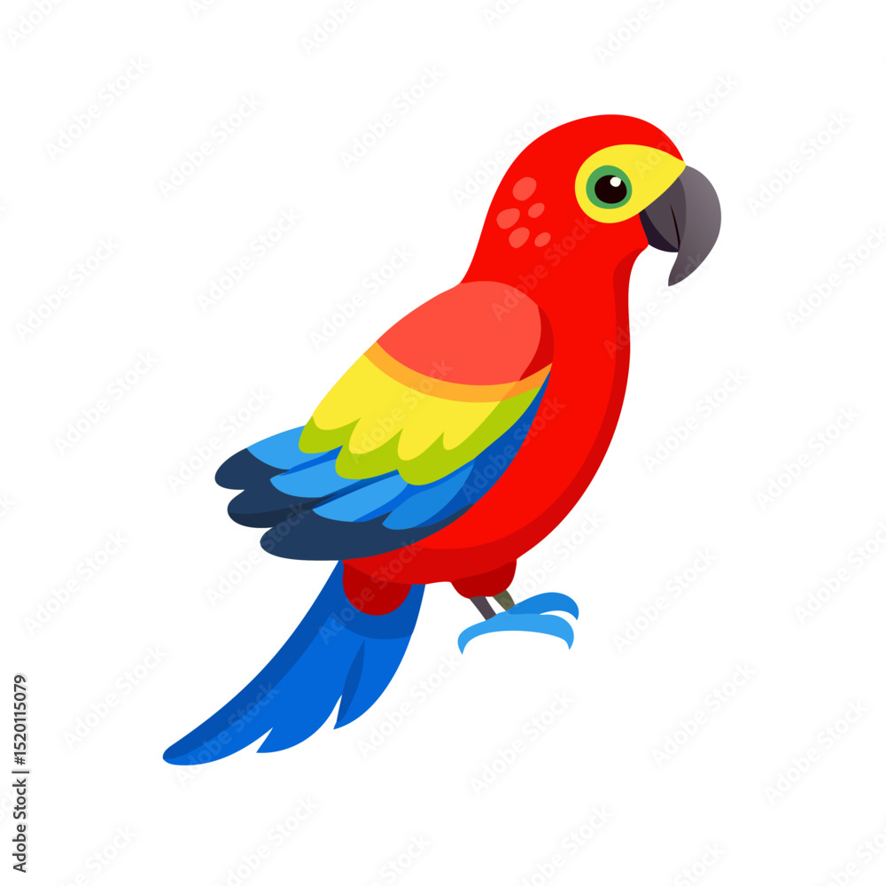 Fototapeta premium Parrot: The Colorful Birds of the Tropics