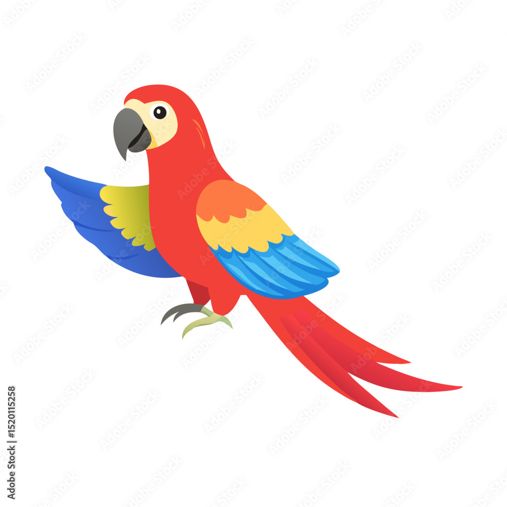 Fototapeta premium Parrot: The Colorful Birds of the Tropics