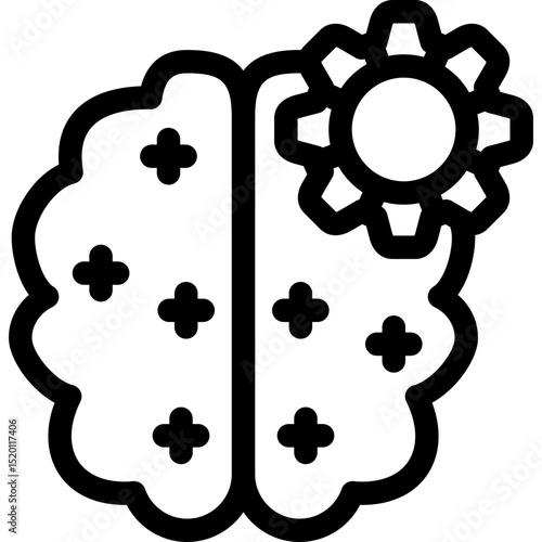 Brain Setting Icon