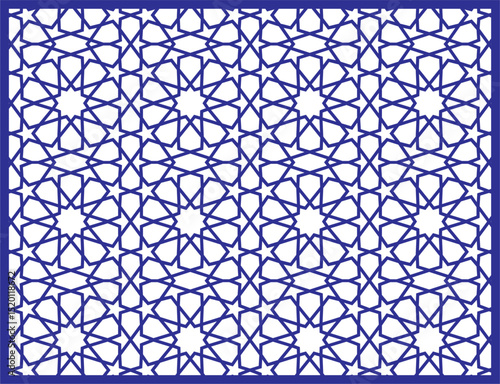 Seamless arabic geometric orn...