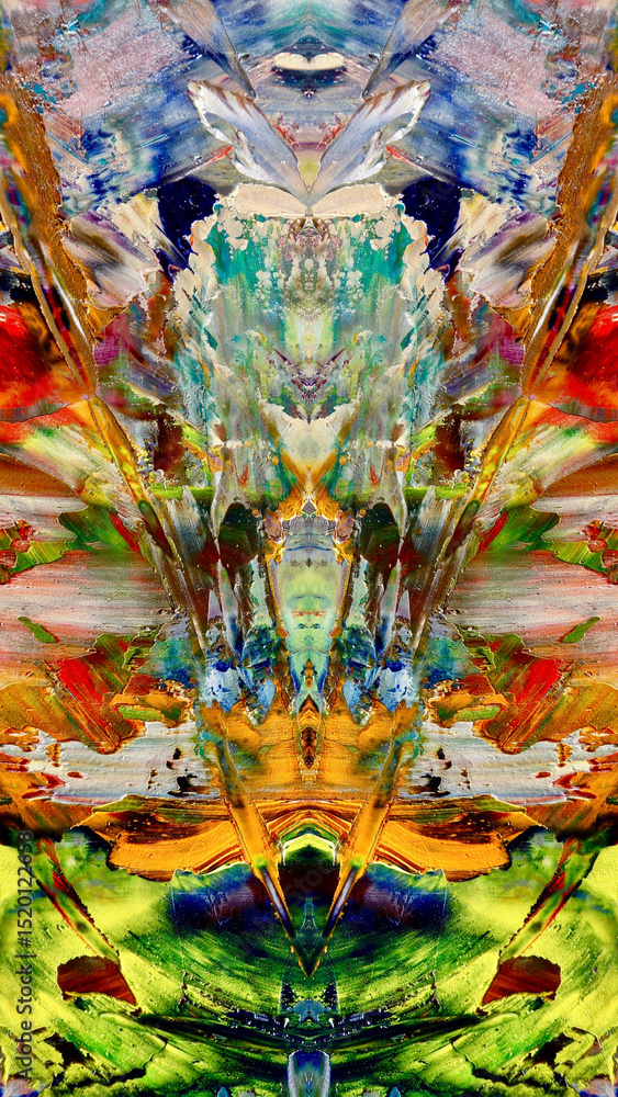 Fototapeta premium Abstract art background . Hand painting artwork on canvas .