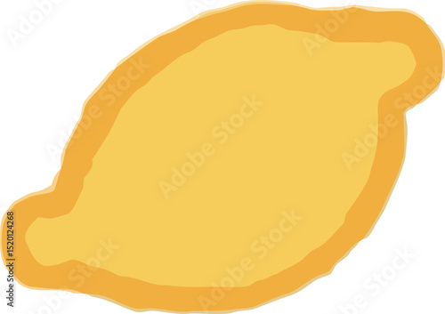 Fresh Lemon: A simple, vibrant illustration of a juicy lemon, offering a burst of refreshing and zesty visual appeal.