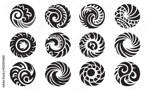 Polynesian Tribal Circle Tattoos