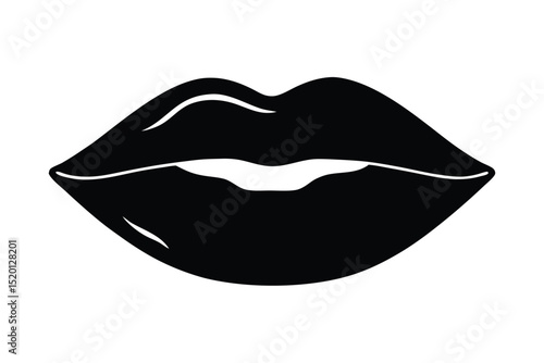 vector illustration of lips