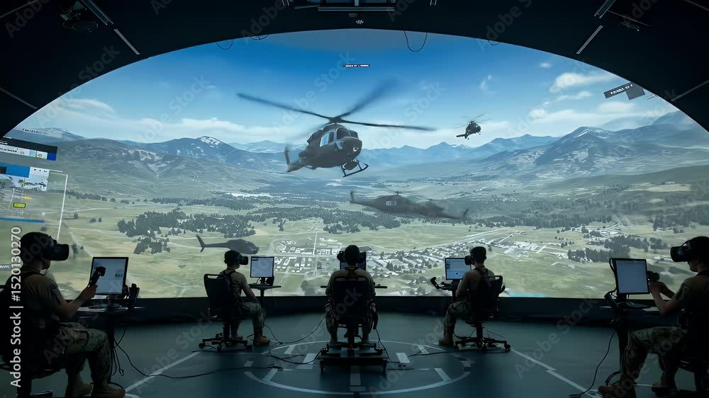 Military personnel training simulation