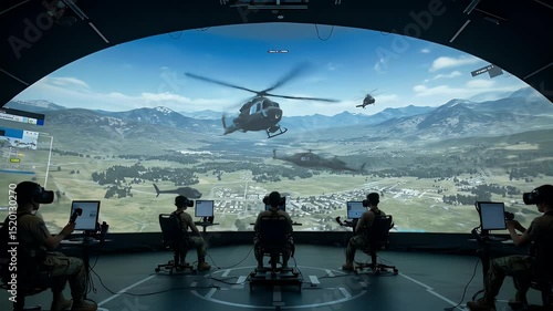 Military personnel training simulation