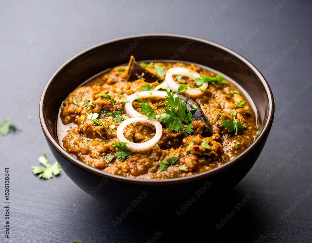 Baingan Bharta – Smoky Mashed Eggplant Curry in Studio Indian Food Setup
Baingan Bharta – Smoky Mashed Eggplant Curry in Studio Indian Food Setup