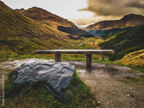 Panorama Rest and be Thankful  en Ecosse