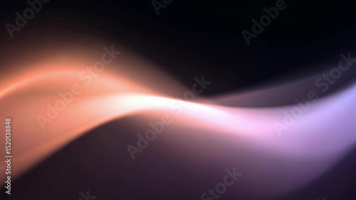 Abstract cinematic waves flowing smoothly in various colors