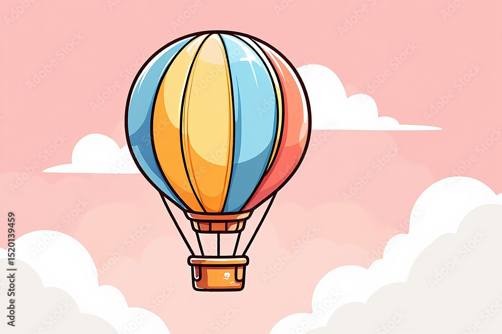 Obraz premium hot air balloon in sky