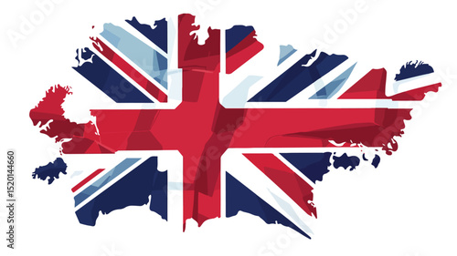 Detailed United Kingdom Map Vector Art Illustration for Design Projects