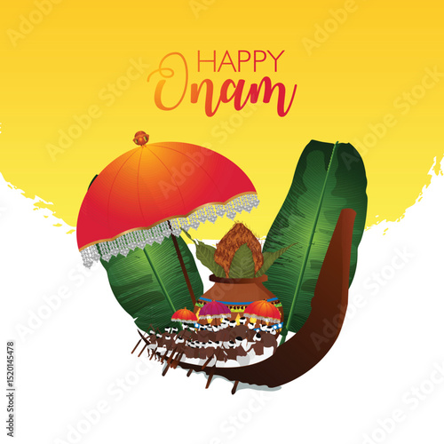 South indian cultural fetival happy onam background