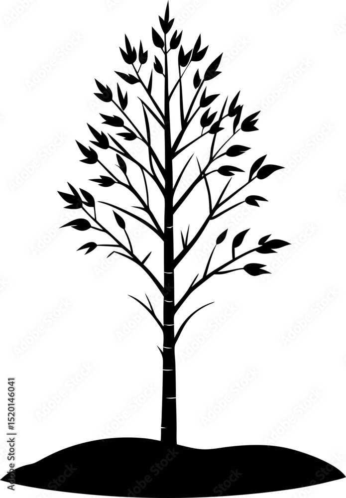 tree silhouette vector tree silhouette vector