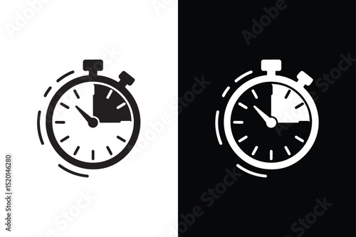 Alarm clock icon vector on White Background ,Vector Art Illustration on white background.