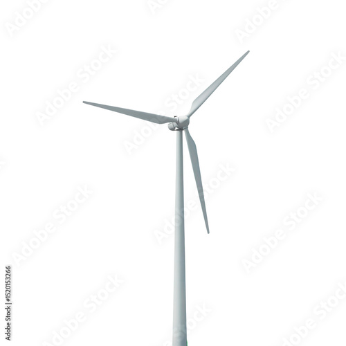 Cata vento branco gigante ecológico. Grande aerogeradores, produtor de energia limpa a partir da energia dos ventos