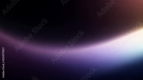 Smooth light gradient waves on black background
