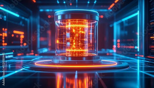 Small Modular Reactor Core in Operation