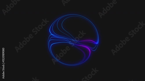 Glowing Futuristic Orb, AI Assistant, AI Companion and AI Agent or agentic AI screen, Technology background, Futuristic Artificial Intelligence prompt or loading screen, pulsing energy orb.