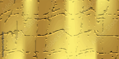Gold fine brushed steel metal texture , brass background vector illustration