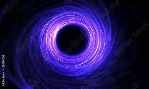 Abstract swirling vortex design in vibrant purple and blue hues.