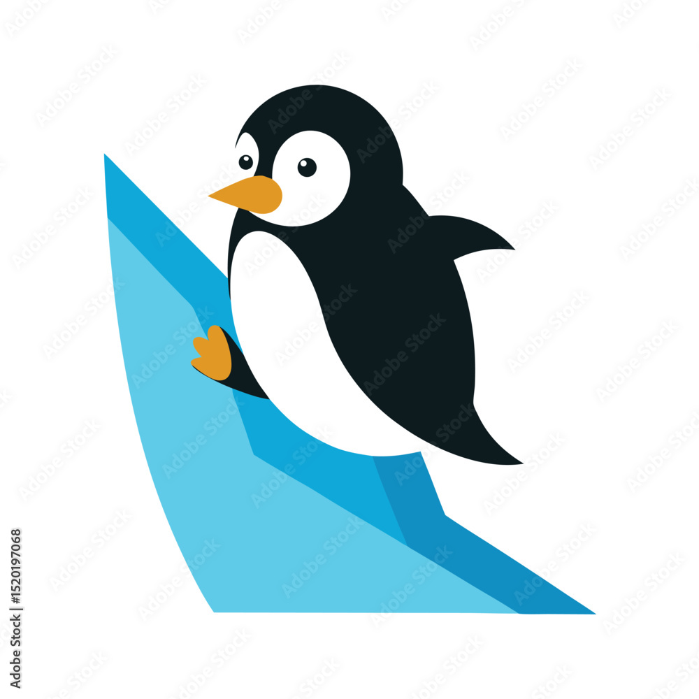 Obraz premium penguin on a branch