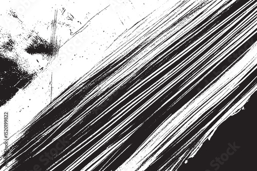 Diagonal Brush Stroke Texture with Abstract Ink Splatter

