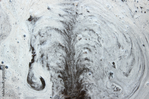 Black background, texture, foam, garden, earth, water, seethe, drawing