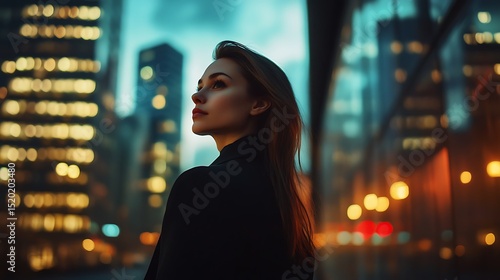 woman at night