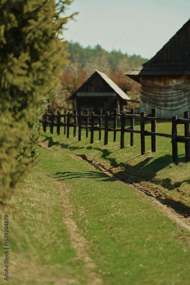 Fototapeta premium old farm house