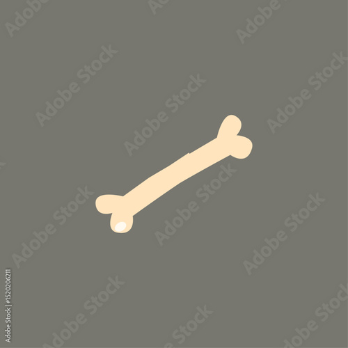 Bone icon logo flat vector design