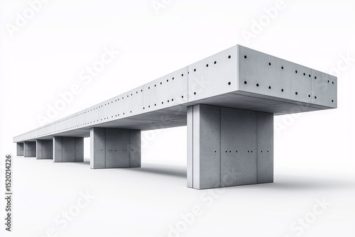 Modern Minimalist Architecture. Elevating Concrete Design with Strong Geometric Framework and Symmetrical Lines