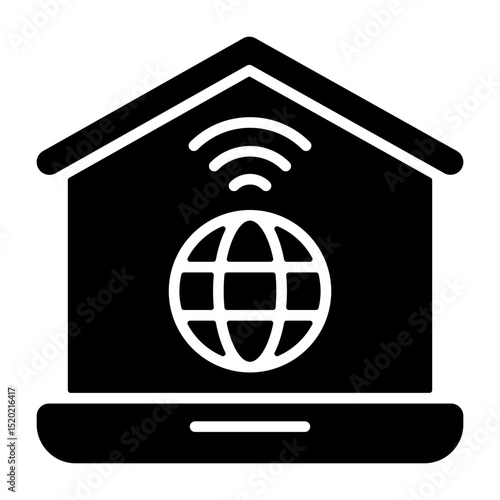 Remote Work Outline Icon