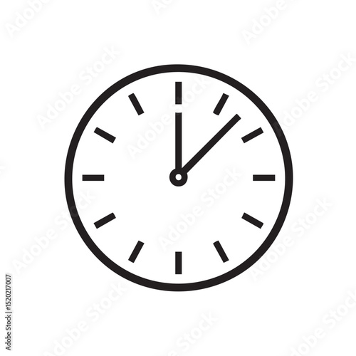 Simple clock design for time management and organization